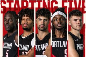 開拓者再戰(zhàn)勇士首發(fā):霍勒迪夏普阿夫迪亞格蘭特克林根 楊瀚森替補(bǔ)