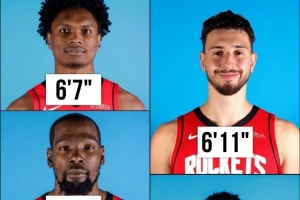 效果極佳！火箭“五大”首發(fā)在場時籃板率70.4%&凈效率+65.7