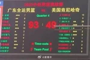 廣東全運男籃熱身賽93-49大勝美國肯尼哈奇 賀希寧19分&開局14分