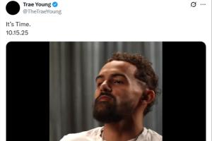 你也“決定”？特雷-楊發(fā)布神秘預(yù)告：明日8點(diǎn) 時機(jī)已到