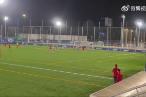 張林峒首發(fā)出戰(zhàn)破門連續(xù)三輪收獲進(jìn)球，達(dá)姆U16A隊(duì)1-2西班牙人