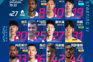 石家莊功夫VS深圳青年人首發(fā)陣容！