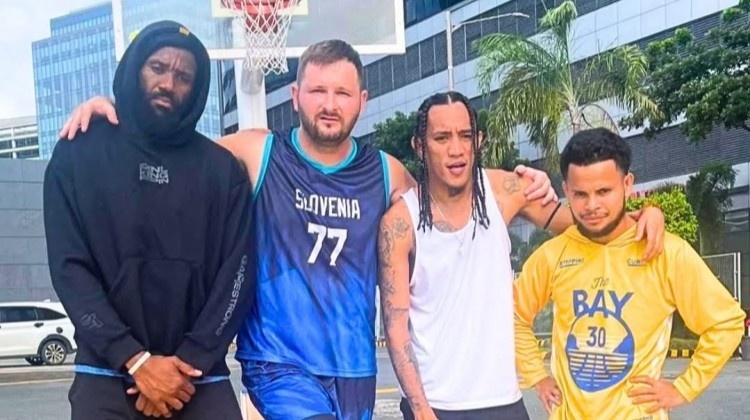 大聲說出他們的名字！FIBA轉(zhuǎn)發(fā)山寨詹姆斯&東契奇&庫(kù)里等人合照！