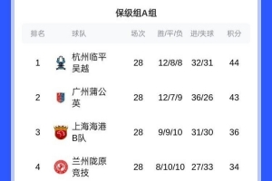 湖北青年星、昆明城星輸球雙雙降入中冠，中乙降級(jí)隊(duì)全部確定