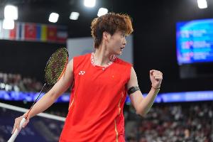 法國(guó)羽毛球公開(kāi)賽女單32強(qiáng)賽，陳雨菲輕取布桑南順利晉級(jí)