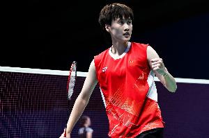 2025年法國(guó)羽毛球公開(kāi)賽女單次輪：陳雨菲直落兩局戰(zhàn)勝伊吉特