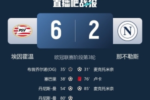 埃因霍溫隊(duì)長(zhǎng)：這是個(gè)美妙的夜晚，我們本可以打進(jìn)那不勒斯8個(gè)球