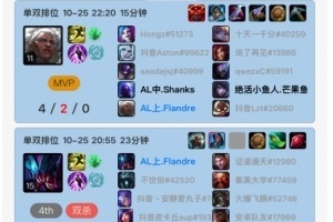 八強(qiáng)將迎戰(zhàn)T1！AL選手們昨日排位加練：圣槍哥4-2狼母助shanks贏下對(duì)局