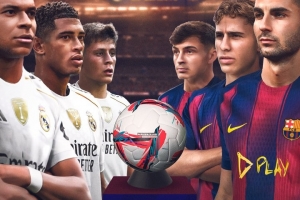 巴薩曬海報預(yù)熱國家德比：姆巴佩、貝林厄姆PK費爾明、佩德里