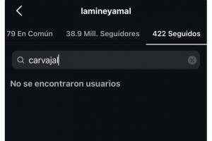 球迷發(fā)文熱議亞馬爾取關(guān)卡瓦哈爾，目前兩人確實(shí)沒(méi)有互相關(guān)注