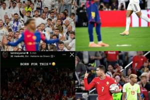 還是得謙虛！亞馬爾歐國聯(lián)決賽和國家德比賽前兩次曬照，兩次輸球