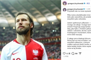 35歲波蘭后腰克里喬維亞克官宣退役：作為球員，我已了無遺憾