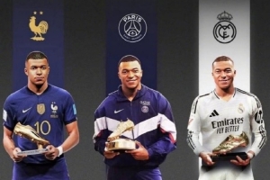 創(chuàng)造歷史！姆巴佩是首位奪得歐洲金靴、歐冠金靴、世界杯金靴球員