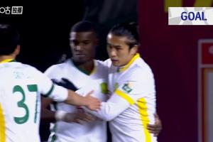 這次有效了！法比奧冷靜分球張玉寧替補(bǔ)破門，國(guó)安3-0亞泰