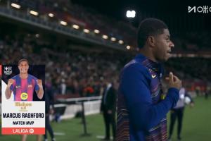 1進球3過人成功，拉什福德當選巴薩3-1埃爾切一役全場最佳