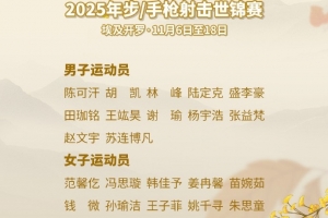 多名奧運冠軍入選！步/手槍射擊世錦賽中國隊名單：盛李豪領銜