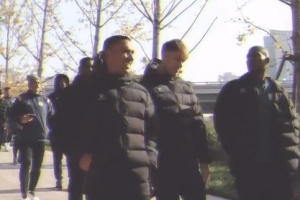 博主：為適應(yīng)北京寒冷天氣，大埔隊昨天抵達(dá)、今早還進(jìn)行“晨練”