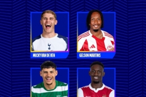 歐冠今日最佳進(jìn)球候選：范德芬超級一條龍、巴洛貢小角度破門在列