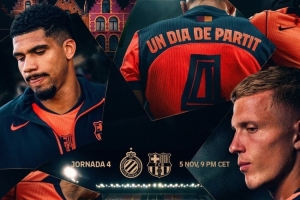 巴薩發(fā)布歐冠賽前海報：萊萬、奧爾莫、阿勞霍出鏡