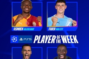 歐冠本周最佳球員候選：奧斯梅恩、福登、梅里諾、博爾赫斯在列
