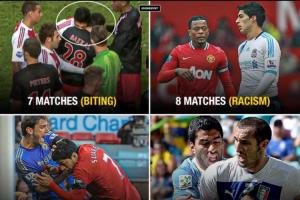 爭議不斷！蘇牙生涯被禁賽：3次因為咬人，還有歧視吐口水撩陰腿