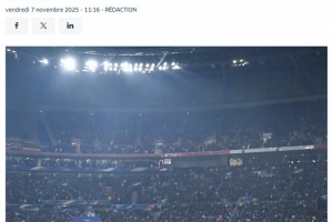 官方：法國隊(duì)計(jì)劃在對(duì)陣烏克蘭賽前舉行活動(dòng)紀(jì)念巴黎恐襲十周年