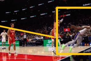 太極限了！東契奇身體已橫著飛出底線但仍送出妙傳助拉拉維亞2+1