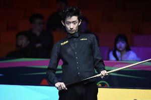 斯諾克國際錦標(biāo)賽決賽第一階段：吳宜澤3-1領(lǐng)先希金斯