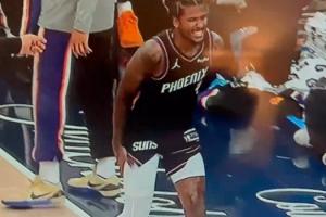 傷得不輕啊！杰倫·格林痛得齜牙咧嘴 右腿根本不敢受力