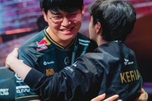 歷史第一下路！賽事官方分享Gumayusi、Keria擁抱照片