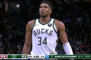 要命了！字母哥兩罰不中 申京回頭又迎著他拋投