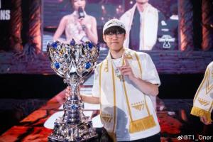 這回真是史一野了！Oner選手更新社媒：第三冠
