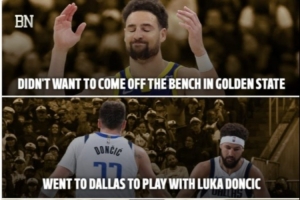 老將的無奈？克萊昔日拒當(dāng)勇士替補(bǔ) 兜兜轉(zhuǎn)轉(zhuǎn)還是回到了板凳席