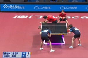 陳垣宇/蒯曼4-1徐海東/陳幸同，晉級(jí)混雙決賽與林高遠(yuǎn)/劉詩雯爭(zhēng)冠