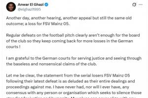 埃爾加齊：美因茨再次敗訴，你們永遠(yuǎn)無法讓支持巴勒斯坦的人噤聲