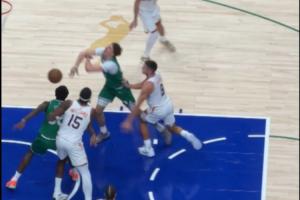 弗拉格受傷瞬間：被格雷森·阿倫扒拉手臂 連帶著左肩不舒服下場(chǎng)