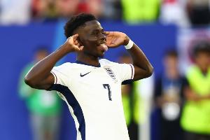 2球1助！薩卡近3次為英格蘭出場(chǎng)皆參與進(jìn)球