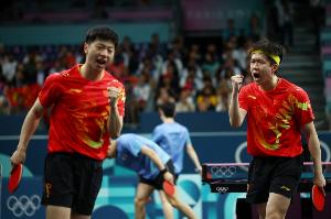 全運會乒乓球男子團(tuán)體小組賽：北京3-0江蘇，馬龍王楚欽男單取勝