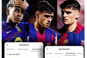 亞馬爾，佩德里和庫(kù)巴西取消關(guān)注卡瓦哈爾社媒