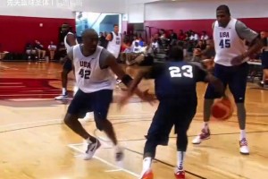 這運球能教給弗拉格嗎？歐文當(dāng)年夢之隊訓(xùn)練賽秀翻一群全明星！