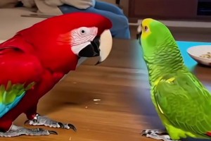 逆天！這兩只鸚鵡怎么培養(yǎng)成皇馬和巴薩球迷的，養(yǎng)鸚鵡的是個(gè)人才