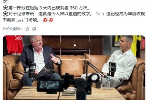 摩根：采訪C羅已經成為年度收視率最高的體育訪談 