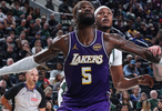 艾頓對陣四大內(nèi)線場均19+10，湖人五戰(zhàn)全勝